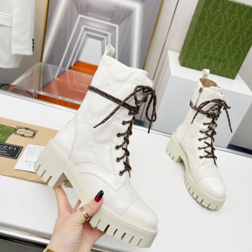 Replica Gucci Boots For Women #1245464 $118.00 USD for Wholesale