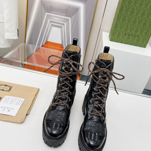 Replica Gucci Boots For Women #1245465 $118.00 USD for Wholesale