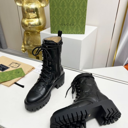 Replica Gucci Boots For Women #1245467 $118.00 USD for Wholesale