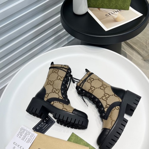 Replica Gucci Boots For Women #1245468 $118.00 USD for Wholesale