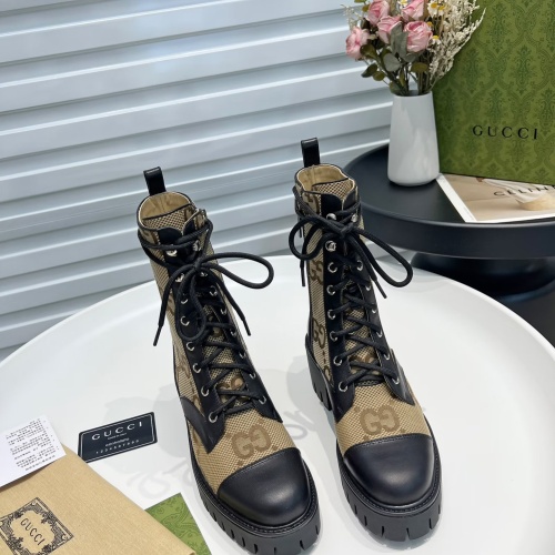 Replica Gucci Boots For Women #1245468 $118.00 USD for Wholesale