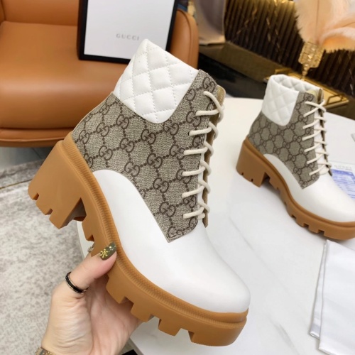 Replica Gucci Boots For Women #1245469 $102.00 USD for Wholesale