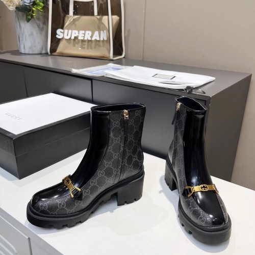 Replica Gucci Boots For Women #1245474 $102.00 USD for Wholesale