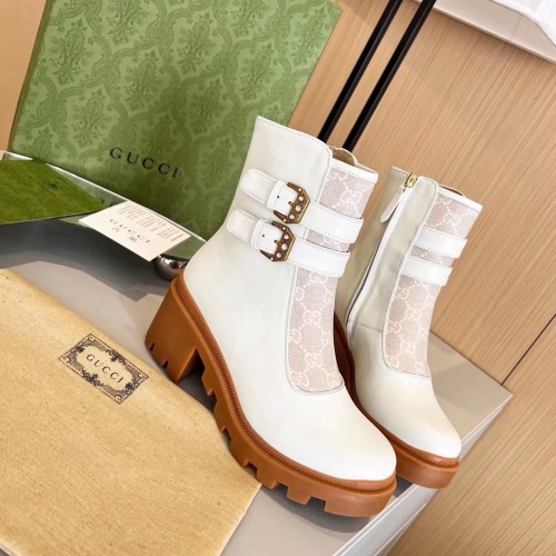 Replica Gucci Boots For Women #1245475 $102.00 USD for Wholesale