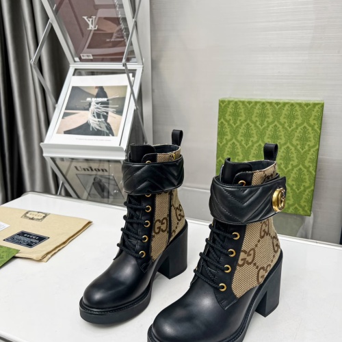 Replica Gucci Boots For Women #1245485 $108.00 USD for Wholesale