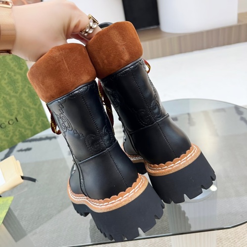 Replica Gucci Boots For Women #1245493 $122.00 USD for Wholesale