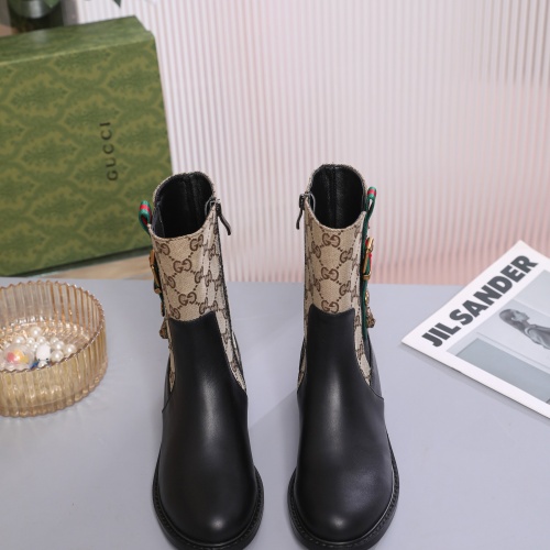 Replica Gucci Boots For Women #1245495 $100.00 USD for Wholesale