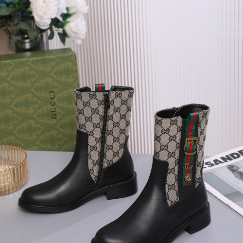 Replica Gucci Boots For Women #1245496 $100.00 USD for Wholesale