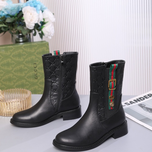 Gucci Boots For Women #1245497 $100.00 USD, Wholesale Replica Gucci Boots