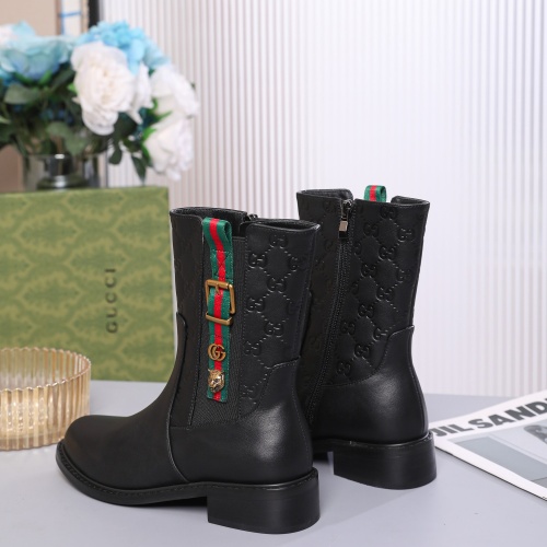 Replica Gucci Boots For Women #1245497 $100.00 USD for Wholesale