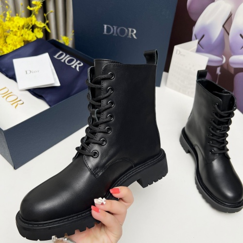 Replica Christian Dior Boots For Women #1245525 $105.00 USD for Wholesale