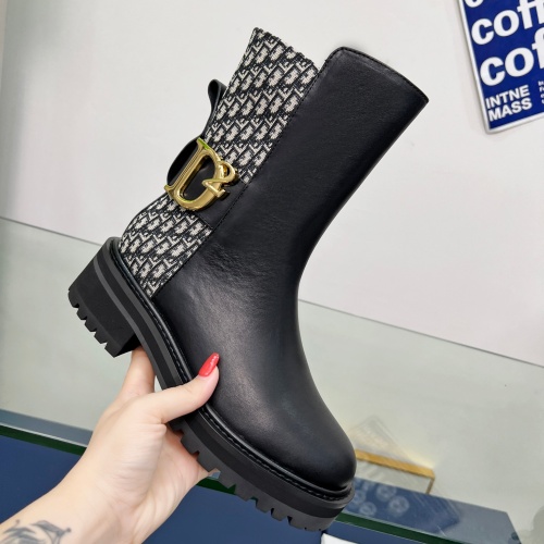 Replica Christian Dior Boots For Women #1245529 $108.00 USD for Wholesale