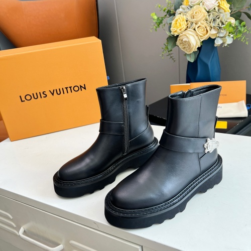 Louis Vuitton Boots For Women #1245556 $102.00 USD, Wholesale Replica Louis Vuitton Boots