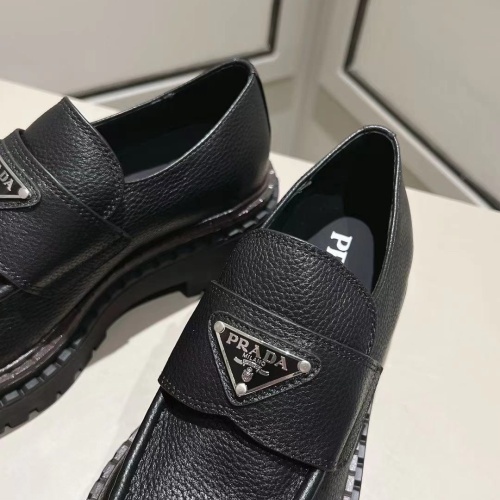 Replica Prada Leather Shoes For Women #1245566 $108.00 USD for Wholesale