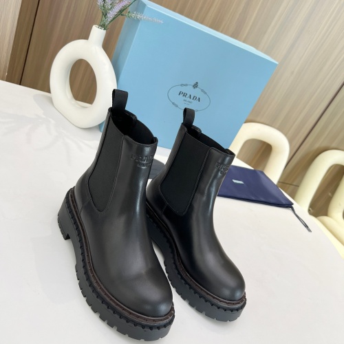 Replica Prada Boots For Women #1245571 $115.00 USD for Wholesale