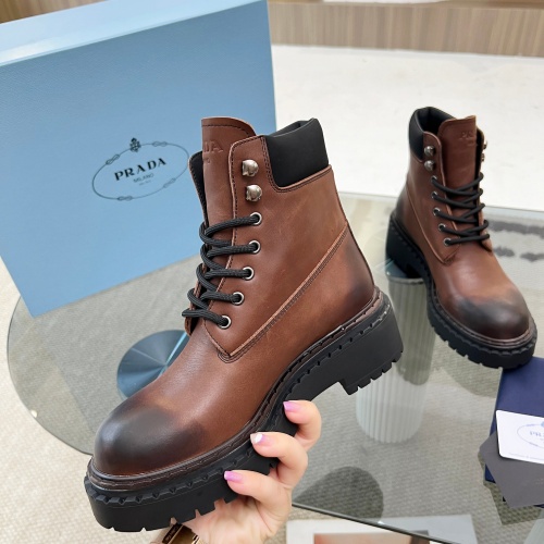 Replica Prada Boots For Women #1245574 $125.00 USD for Wholesale