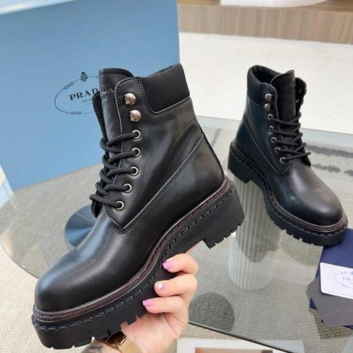 Replica Prada Boots For Women #1245575 $125.00 USD for Wholesale