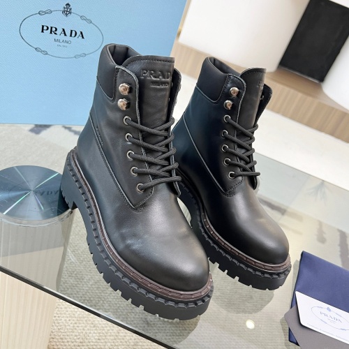 Replica Prada Boots For Women #1245575 $125.00 USD for Wholesale