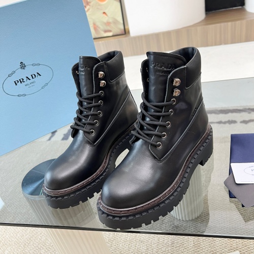 Replica Prada Boots For Women #1245575 $125.00 USD for Wholesale