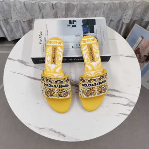 Dolce &amp; Gabbana D&amp;G Slippers For Women #1245609 $122.00 USD, Wholesale Replica Dolce &amp; Gabbana D&amp;G Slippers