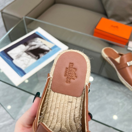 Replica Hermes Slippers For Women #1245696 $88.00 USD for Wholesale