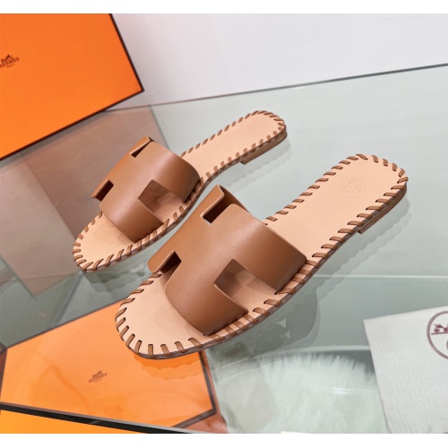 Replica Hermes Slippers For Women #1245710 $85.00 USD for Wholesale