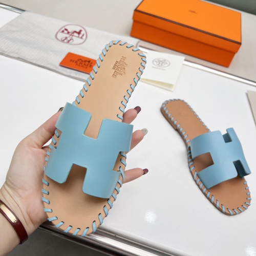 Replica Hermes Slippers For Women #1245714 $85.00 USD for Wholesale