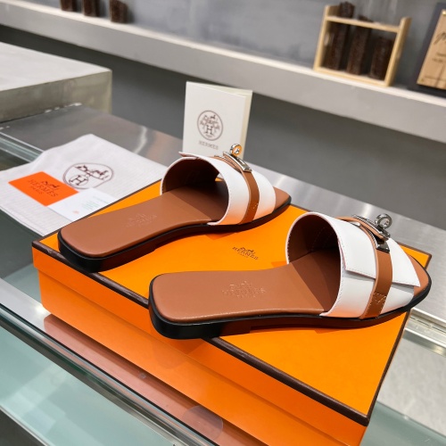 Replica Hermes Slippers For Women #1245715 $82.00 USD for Wholesale