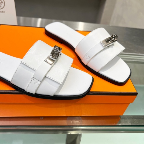 Replica Hermes Slippers For Women #1245728 $82.00 USD for Wholesale