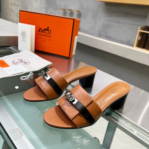 Hermes Slippers For Women #1245733 $85.00 USD, Wholesale Replica Hermes Slippers