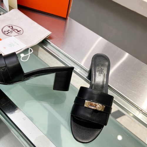 Replica Hermes Slippers For Women #1245737 $85.00 USD for Wholesale