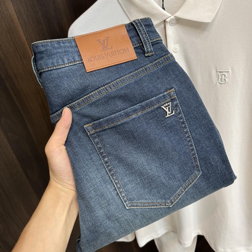 Louis Vuitton LV Jeans For Men #1245743 $85.00 USD, Wholesale Replica Louis Vuitton LV Jeans