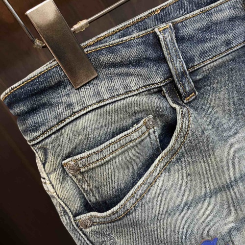 Replica Chrome Hearts Jeans For Men #1245744 $96.00 USD for Wholesale