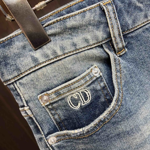 Replica Christian Dior Jeans For Men #1245746 $96.00 USD for Wholesale