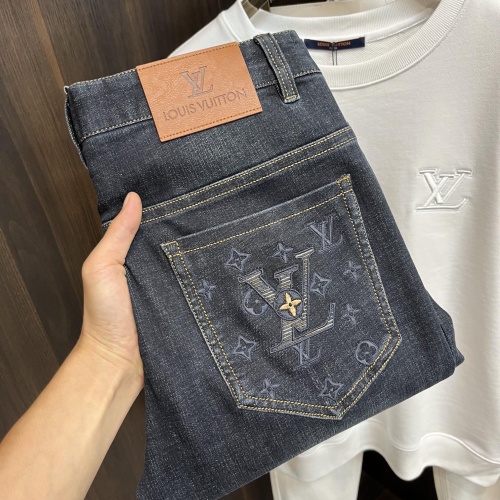 Louis Vuitton LV Jeans For Men #1245756 $96.00 USD, Wholesale Replica Louis Vuitton LV Jeans