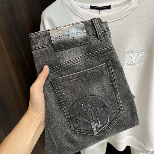 Louis Vuitton LV Jeans For Men #1245757 $96.00 USD, Wholesale Replica Louis Vuitton LV Jeans