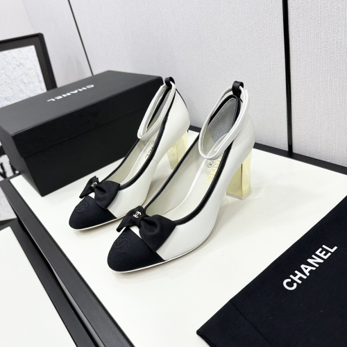 Chanel High-Heeled Shoes For Women #1245787 $108.00 USD, Wholesale Replica Chanel High-Heeled Shoes