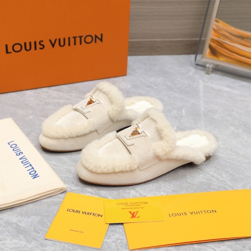 Louis Vuitton Slippers For Women #1245801 $115.00 USD, Wholesale Replica Louis Vuitton Slippers