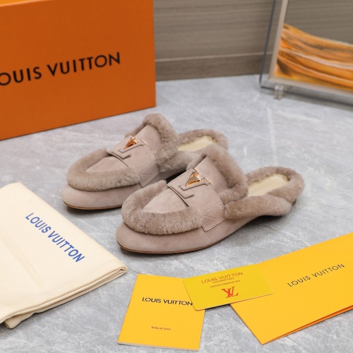 Louis Vuitton Slippers For Women #1245803 $115.00 USD, Wholesale Replica Louis Vuitton Slippers