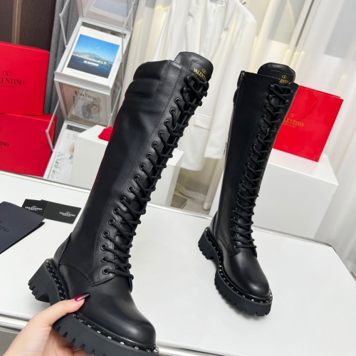 Replica Valentino Boots For Women #1245813 $150.00 USD for Wholesale