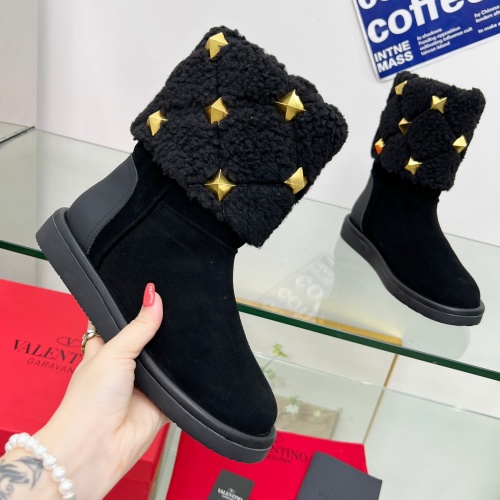 Replica Valentino Boots For Women #1245815 $122.00 USD for Wholesale