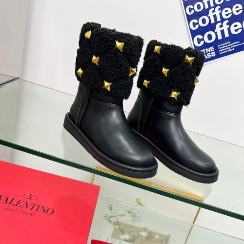 Replica Valentino Boots For Women #1245816 $122.00 USD for Wholesale