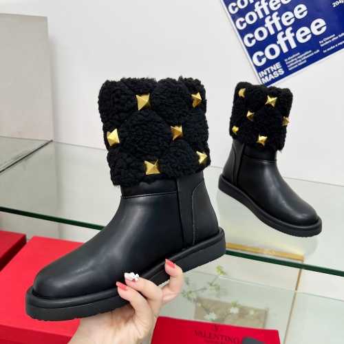 Replica Valentino Boots For Women #1245816 $122.00 USD for Wholesale