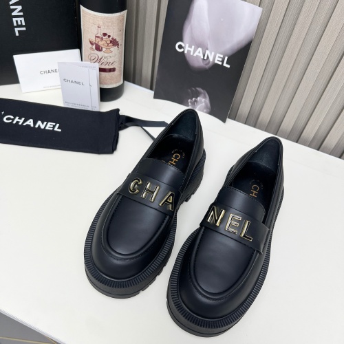 Replica Chanel Leather Shoes For Women #1245832 $108.00 USD for Wholesale