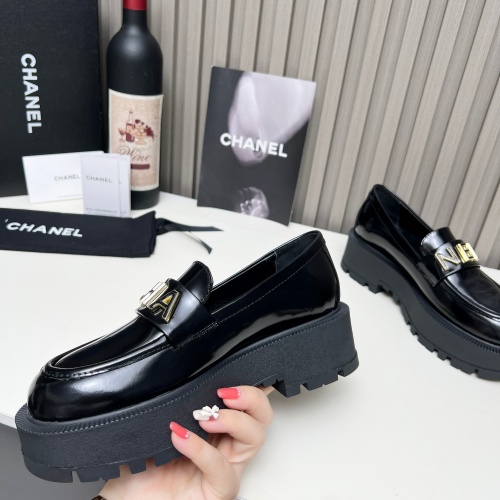 Replica Chanel Leather Shoes For Women #1245835 $108.00 USD for Wholesale