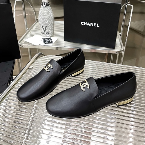 Chanel Leather Shoes For Women #1245840 $102.00 USD, Wholesale Replica Chanel Leather Shoes