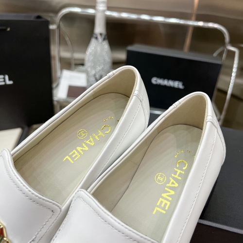 Replica Chanel Leather Shoes For Women #1245845 $115.00 USD for Wholesale