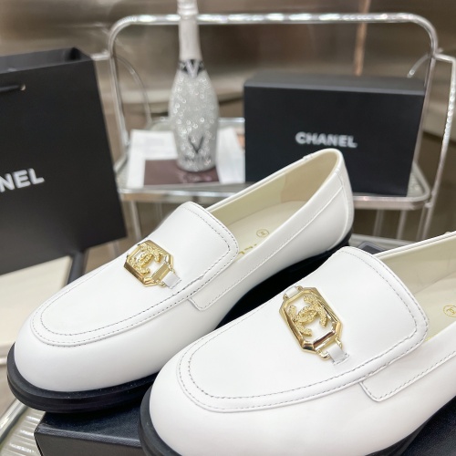 Replica Chanel Leather Shoes For Women #1245845 $115.00 USD for Wholesale