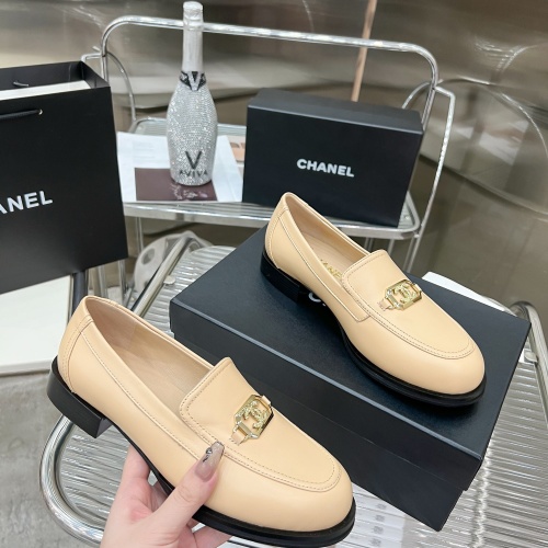 Replica Chanel Leather Shoes For Women #1245846 $115.00 USD for Wholesale