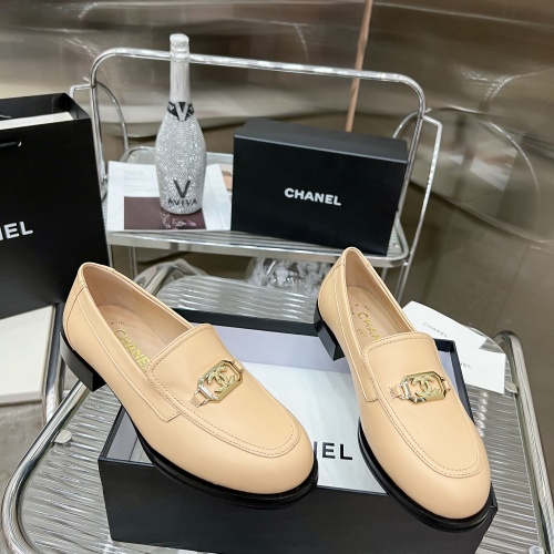 Replica Chanel Leather Shoes For Women #1245846 $115.00 USD for Wholesale